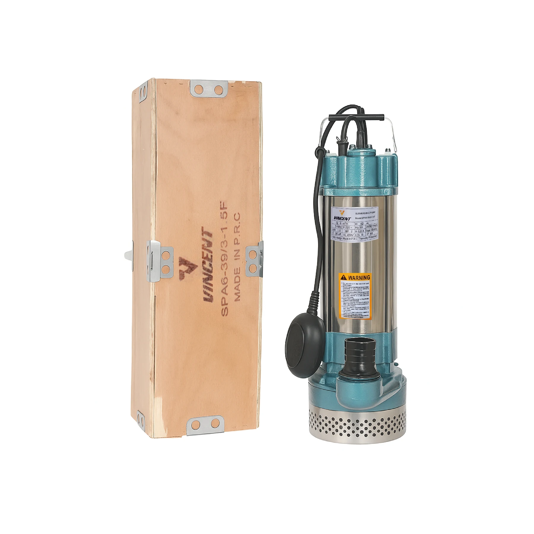 کفکش 42 متری دو اینچ فلوتر دار وینسنت مدل SPA6-39/3-1.5F